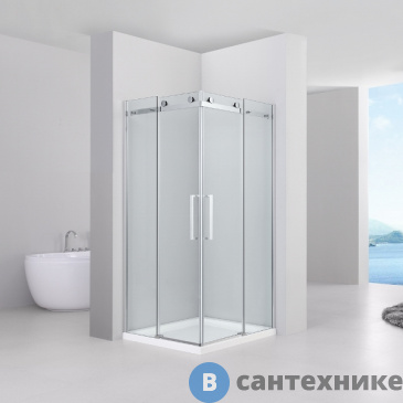 картинка Душевое ограждение Black&White S202 (900x900x1950)