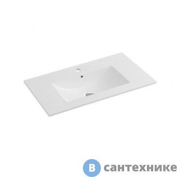 картинка Раковина Vincea VBS-13980 керамическая, белый