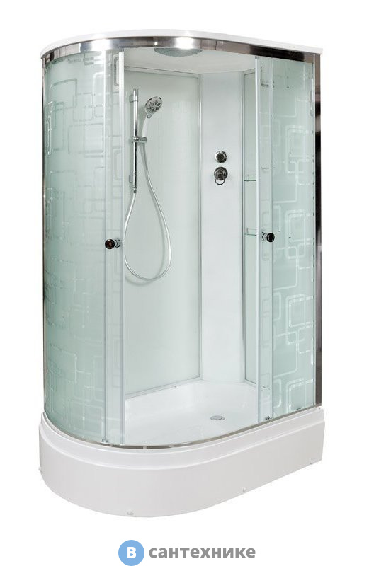 Душевая кабина Deto ЕМ2712 R стандартная (120х80х220 см)