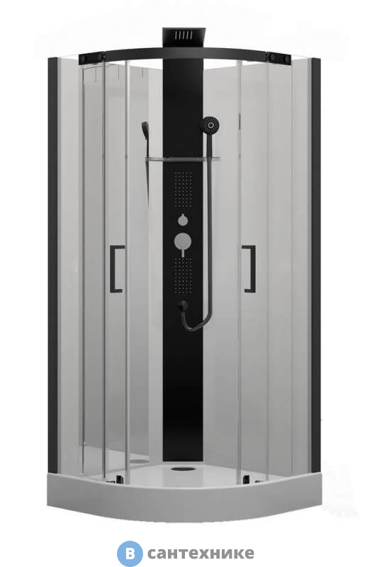 Душевая кабина Black&White G8701 (900х900х2170)