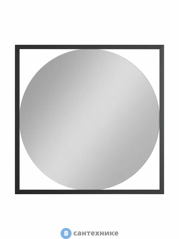Зеркало CONTINENT Глэм 600х600 черный (Б264)