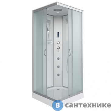 картинка Душевая кабина Niagara NG-1101-14F (900х900х2150) низкий поддон, стекло матовое