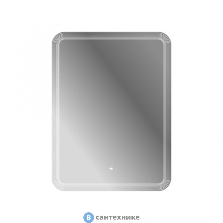 Зеркало Cezares с лазерной гравировкой, контурной подсветкой и сенсорным выключателем CZR-SPC-DUET-700-800-LED-TCH, 12V, 220-240V, 700x800x30