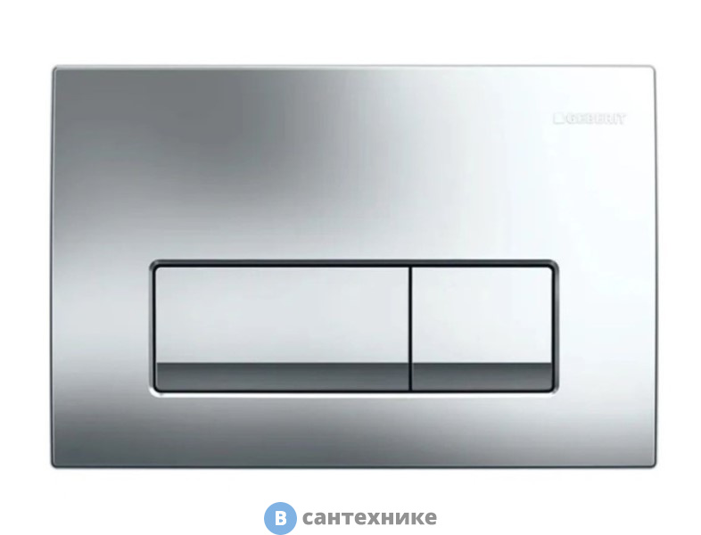 Смывная клавиша Geberit Delta 50 115.119.21.1 для двойного смыва, глянцевый хром