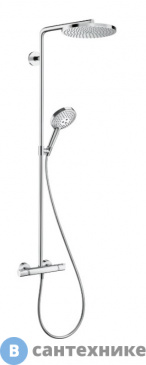 картинка Душевая стойка Hansgrohe 27633000 RD Select S 240 1j PowderR