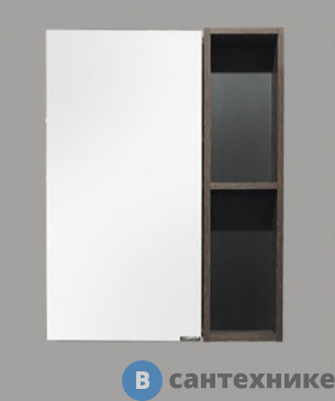 картинка Зеркало-шкаф Comforty Франкфурт-60 дуб шоколадно-коричневый