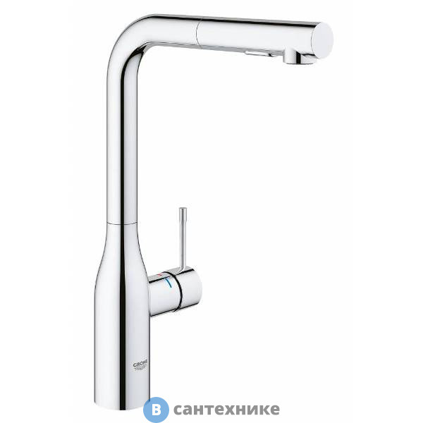 Смеситель Grohe 30270000 Essence New однорычажный для мойки с выдвижным изливом