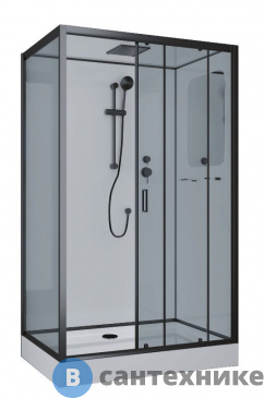 картинка Душевая кабина Niagara NG-6912QR black (1200х800х2100)