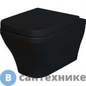 Унитаз подвесной Ambassador Benefit 203T20201R (535*340*360) чёрный матовый, безободковый, без сиденья