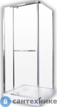 картинка Душевой уголок Cerutti MIMI ZQ91T (90*90*195) квадратное, прозрач.стекло, без поддона