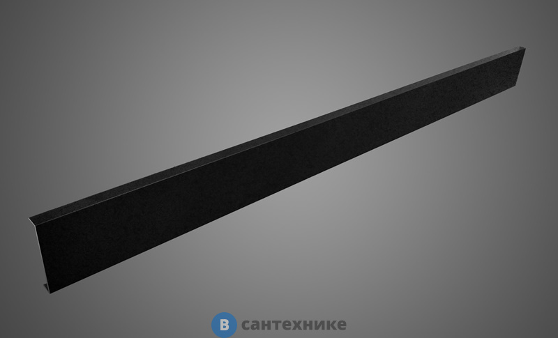 Экран WELTWASSER SKS14090-BL Размер 1380х880х100 мм. Прямоугольный AL для поддона 1400х900, цвет черный.