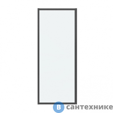 картинка Боковая стенка Grossman Cosmo 200.K33.02.80.42.00 (80*195) графит сатин, стекло прозрачное