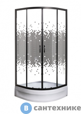 картинка Душевое ограждение МОНОМАХ ДУ 70/180 МЗ BL без поддона (10000008596)