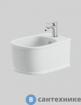 картинка Биде подвесное Artceram ATELIER 52х37см, с 1 отв под смеситель, белый (ATB001 01 00)