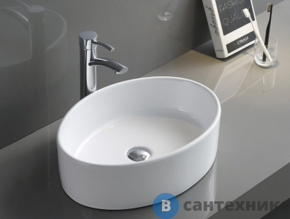 картинка Раковина BelBagno BB1049 накладная, овальная 510x365x145