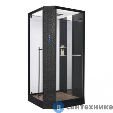 картинка Душевая кабина Orans SR-89101LS Black, Long door handle (1000x1000x2200)