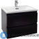 картинка Тумба под раковину Jacob Delafon Madeleine EB2052-J53 60 см, 2 ящика, чёрный матовый лак