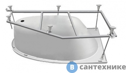 картинка Монтажный комплект AZARIO PAOLINA к ванне 170х97, универсальный (AV.0073170K)