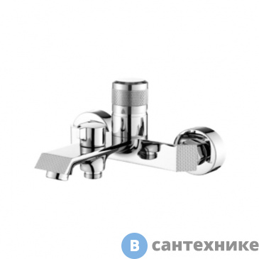 картинка Смеситель Orange SOLE M03-100cr для ванны/душа с декором