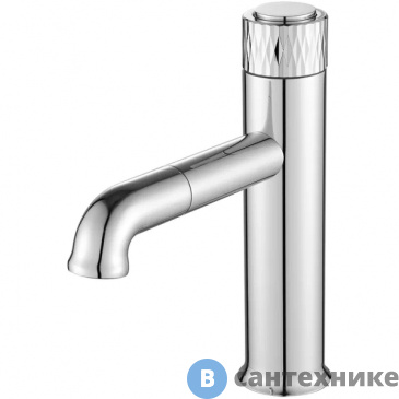 картинка Смеситель Orange PURE M02-021cr для раковины с кнопочным управлением