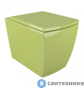 картинка Унитаз подвесной Arcus G-050 салатовый (без сиденья)