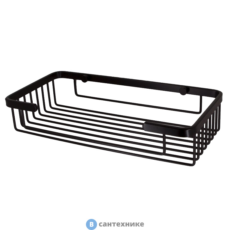 Полка WasserKRAFT K-722 BLACK металлическая