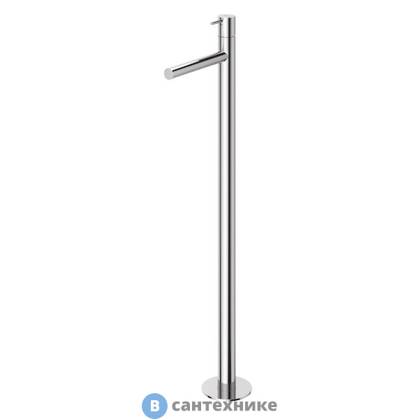 Смеситель Cezares LEAF-TVP-L-01-W0 для раковины напольный, однорычажный без донного клапана, хром