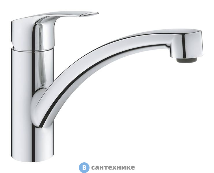 Смеситель Grohe Eurosmart 33281003 однорычажный для мойки, низкий излив