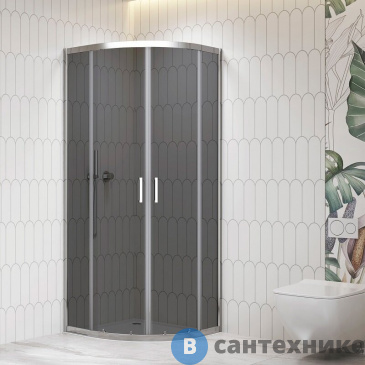 картинка Душевой уголок RGW CL-56  80*80*195 хром/ тонированное (серое) (06095688-31), без поддона