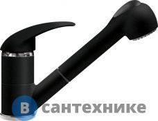 Смеситель ITALMIX WEB WE 0800 (LAVA чёрный металлик GR20) (WE 0800 LAV)