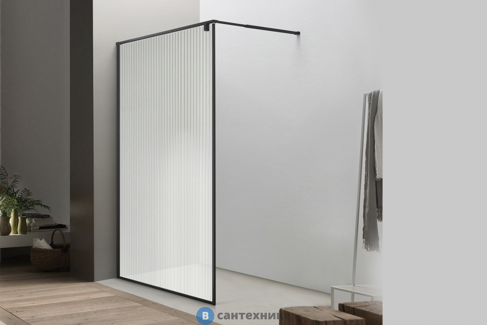 Душевая перегородка Royal Bath BERN RB 90-C-BL 900*2000 рифленное (BERN RB 90-C-BL)