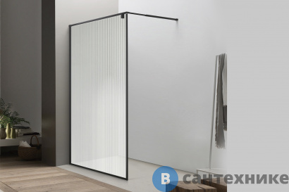 картинка Душевая перегородка Royal Bath BERN RB 90-C-BL 900*2000 рифленное (BERN RB 90-C-BL)