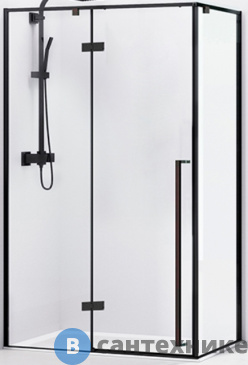 картинка Душевое ограждение Sole VOG SER-1V9012CLB Black 120*90