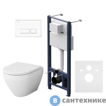 картинка Унитаз с инсталляцией AM.PM IS47001.701700 с клав. Pro S с сид. м/лифт