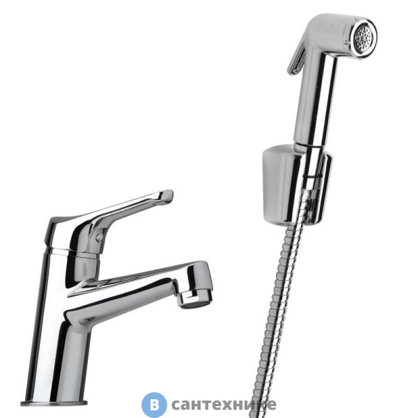 Смеситель Paini 05CR205/574 д/раковины BIOS с гиг. душем, хром
