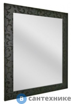 картинка Зеркало Dreja 85 Ornament, черный (59029)