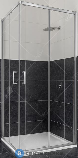 Душевой уголок RGW CL-34 80*80*185 квадрат/хром/прозрачное/5 мм (32093488-11) без поддона
