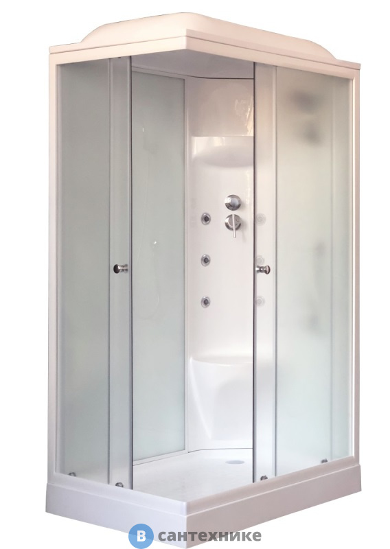 Душевая кабина Royal Bath RB 8120HP7-WC R 1200x800x2170 (белое/матовое)