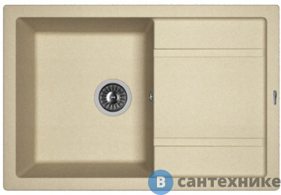 картинка Кухонная мойка FLORENTINA Липси 760, бежевый FG (20.160.D0760.104)