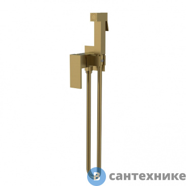 картинка Гигиенический душ Vincea VHFW-102BG из латуни, со смесителем, брашированное золото