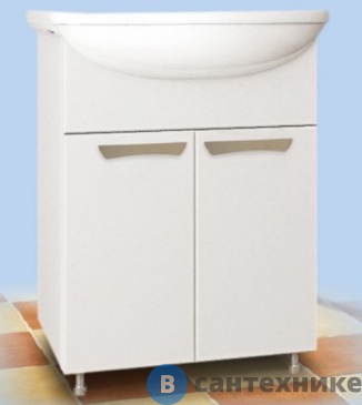 картинка Тумба род раковину MDW УЮТ- 55-0 белая (под ум. Уют-55) /0837/
