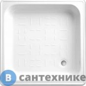 Поддон стальной BLB CF80 80х80х14 квадратный, без ножек и сифона