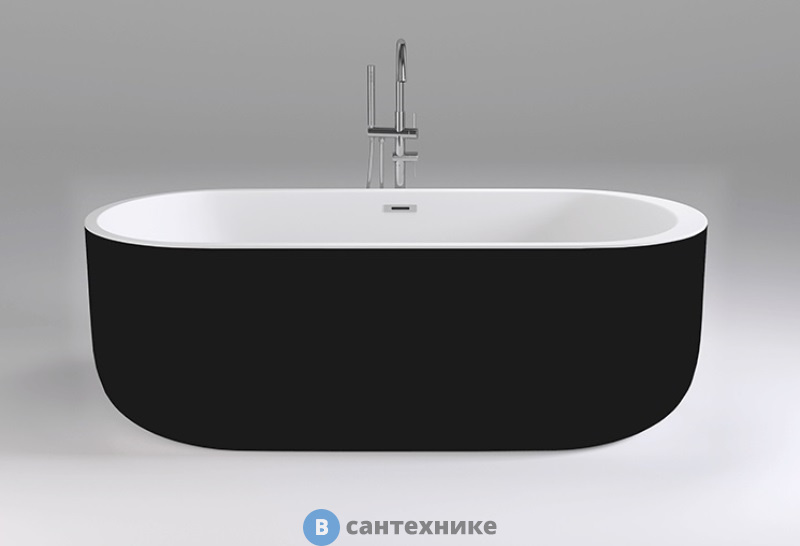 Акриловая ванна Black&White SB109 Black (1700x800x580)