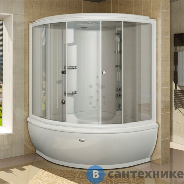 картинка Душевой бокс Радомир КАЛИФОРНИЯ без гидромассажа, стёкла матовые (1-04-1-0-0-0761)
