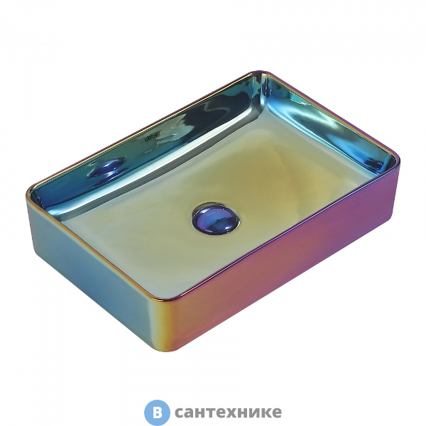 Раковина ABBER Rechteck AC2207Regen хамелеон накладная