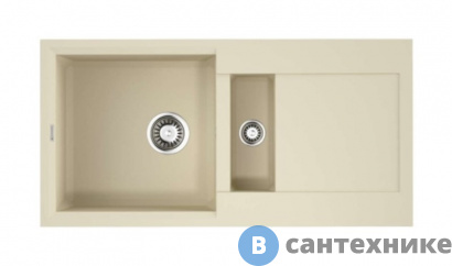 картинка Кухонная мойка OMOIKIRI Sakaime 86-2-BE ваниль (4993118)