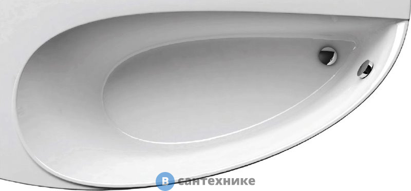 Акриловая ванна Ravak AVOCADO 160 L белая (CQ01000000)