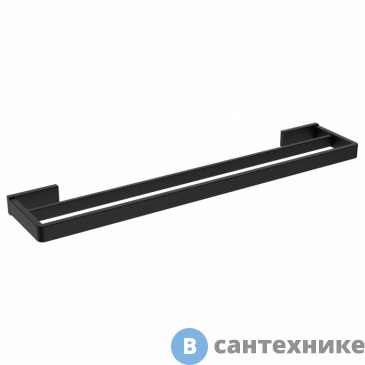 картинка Полотенцедержатель двойной ABBER Westen AA1757B черный матовый