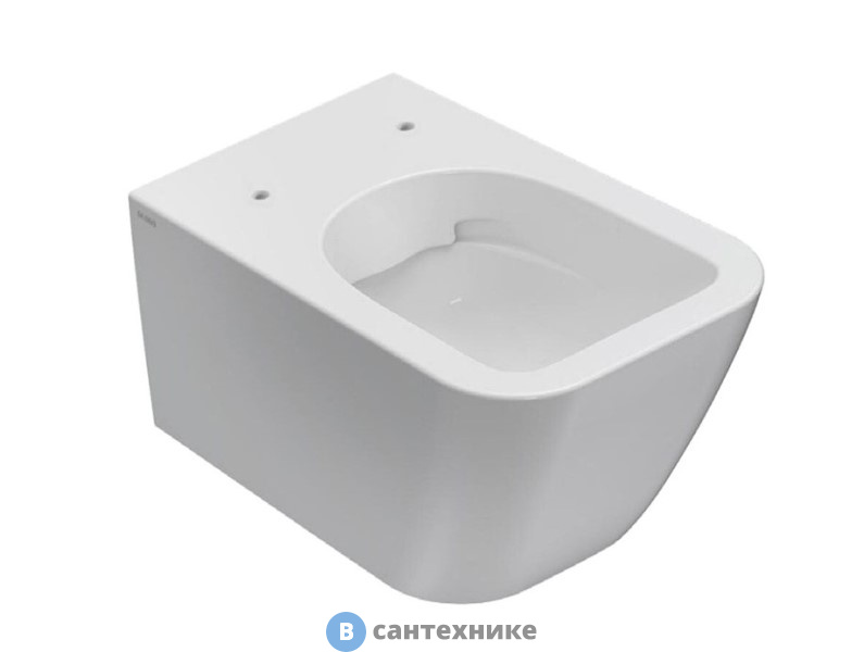 Унитаз подвесной GLOBO Stone STS05.BI безободковый 52*36 см, белый без сиденья