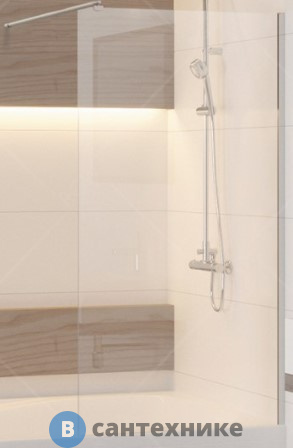 Шторка на ванну RGW SC-052 60*150 хром/прозрачное/10 мм (35115206-11)